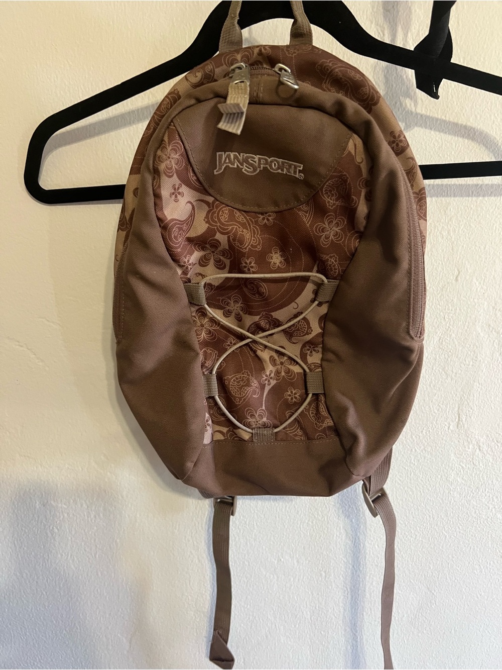 Jansport Brown Floral Accent Backpack